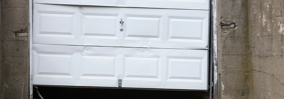 Garage Door Got Hit By A Car Dent Removal in Lansing, IL